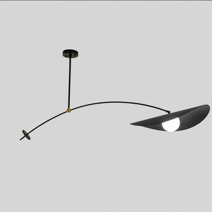 Jiro Arc Hat Pendant Light Black L 120 cm | Celestre