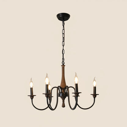 Piva Spindle Candle Style Chandelier 6 Heads | Celestre
