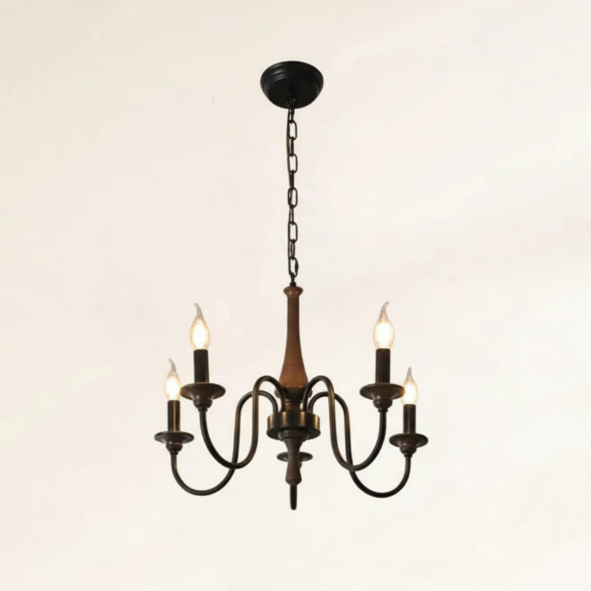 Piva Spindle Candle Style Chandelier 5 Heads | Celestre