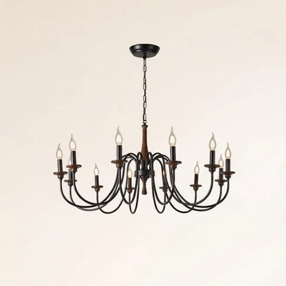 Piva Spindle Candle Style Chandelier 12 Heads | Celestre