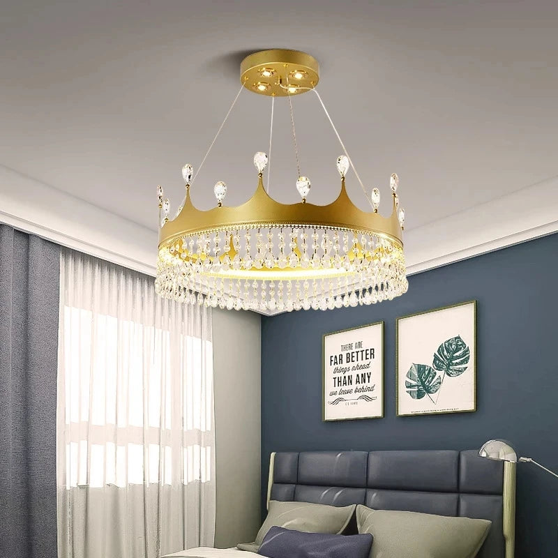 Sivi Crystal Crown Chandelier | Celestre