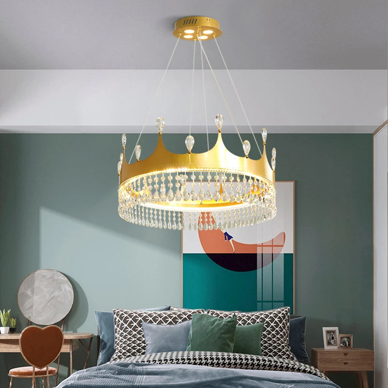 Sivi Crystal Crown Chandelier | Celestre