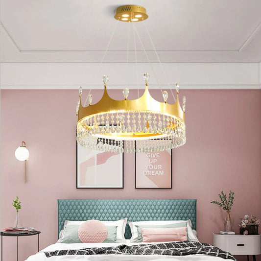 Sivi Crystal Crown Chandelier | Celestre