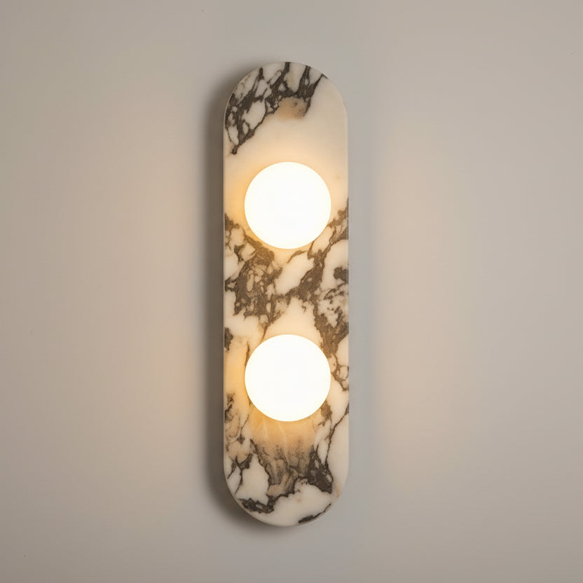Sysa Marble Slab Wall Light 2 Lights | Celestre