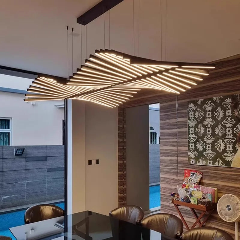 Jexi Piano Wave LED Chandelier 40 Heads | Celestre