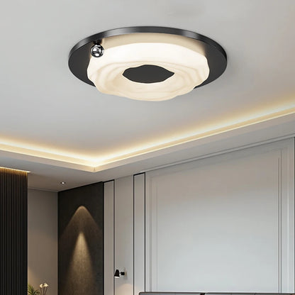 Lami Round Wavy Ceiling Light Black | Celestre