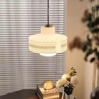Miru Tiered Drum Pendant Light Neutral | Celestre