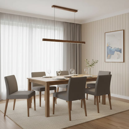 Ivalo Wood LED Linear Pendant Light | Celestre