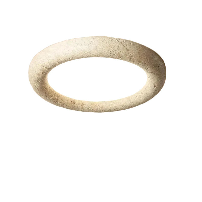 Erzo Round Travertine Ceiling Light | Celestre