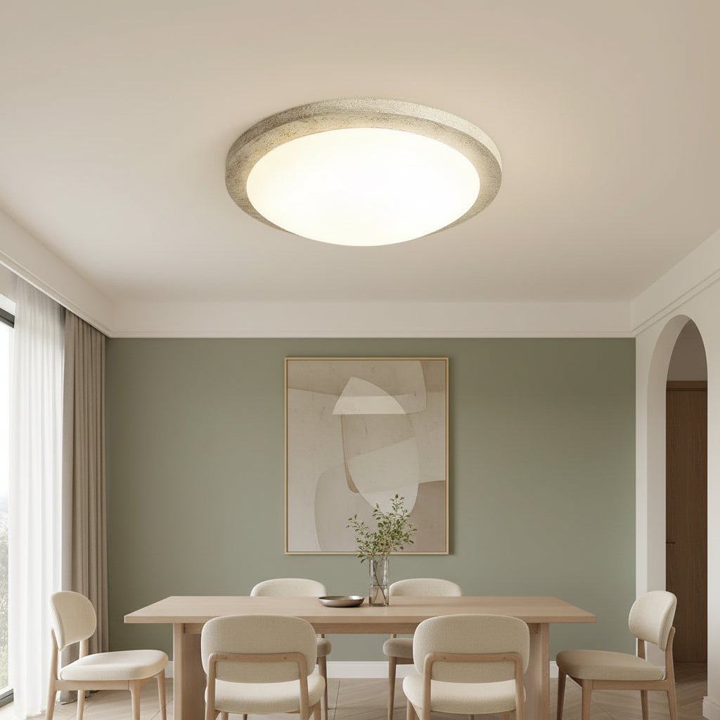 Zora Round Japandi Ceiling Light Dia 45 cm | Celestre