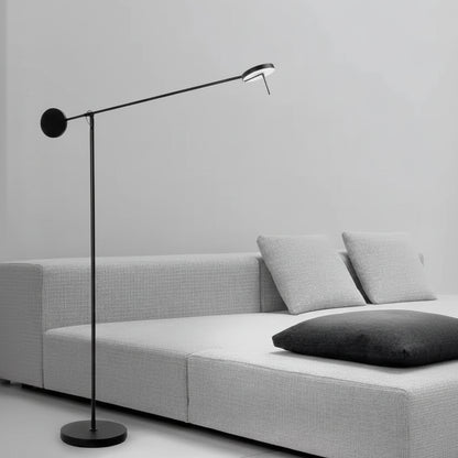 Zira Swing Arm Disc Floor Lamp | Celestre