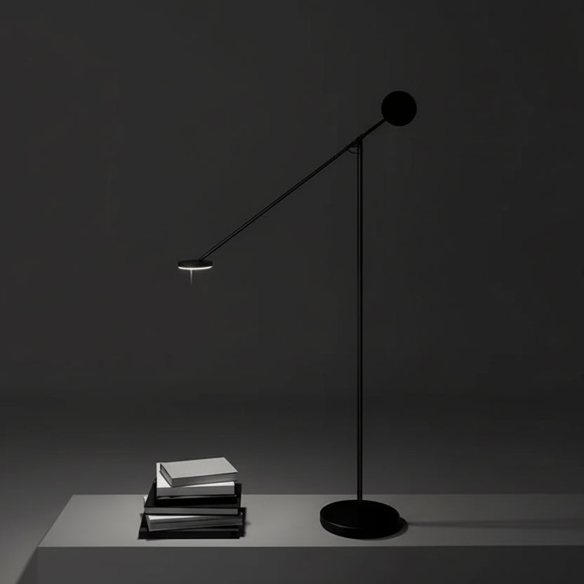 Zira Swing Arm Disc Floor Lamp | Celestre