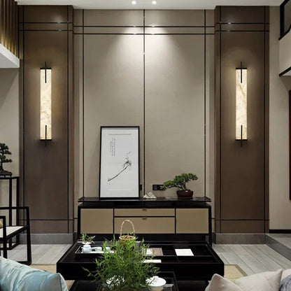 Selo Alabaster Long Diffused Wall Light | Celestre