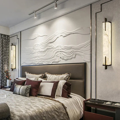 Selo Alabaster Long Diffused Wall Light | Celestre