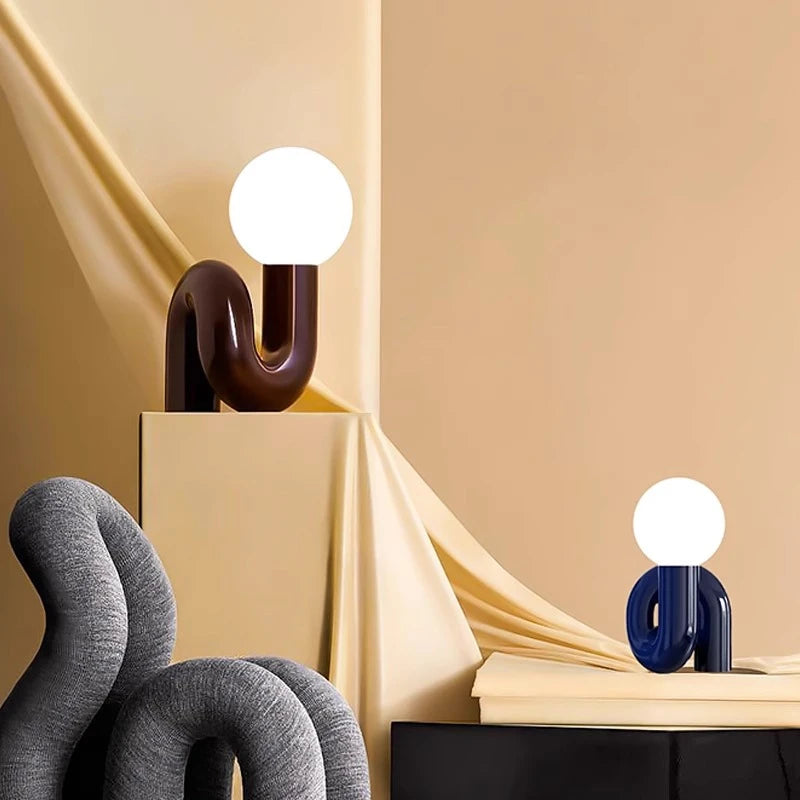 Hevel Nordic Twisted Table Lamp | Celestre