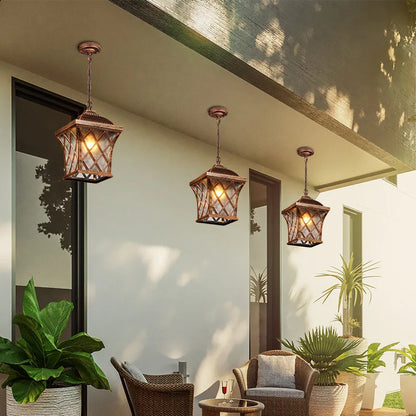 Tyve Crisscross Outdoor Pendant Light | Celestre