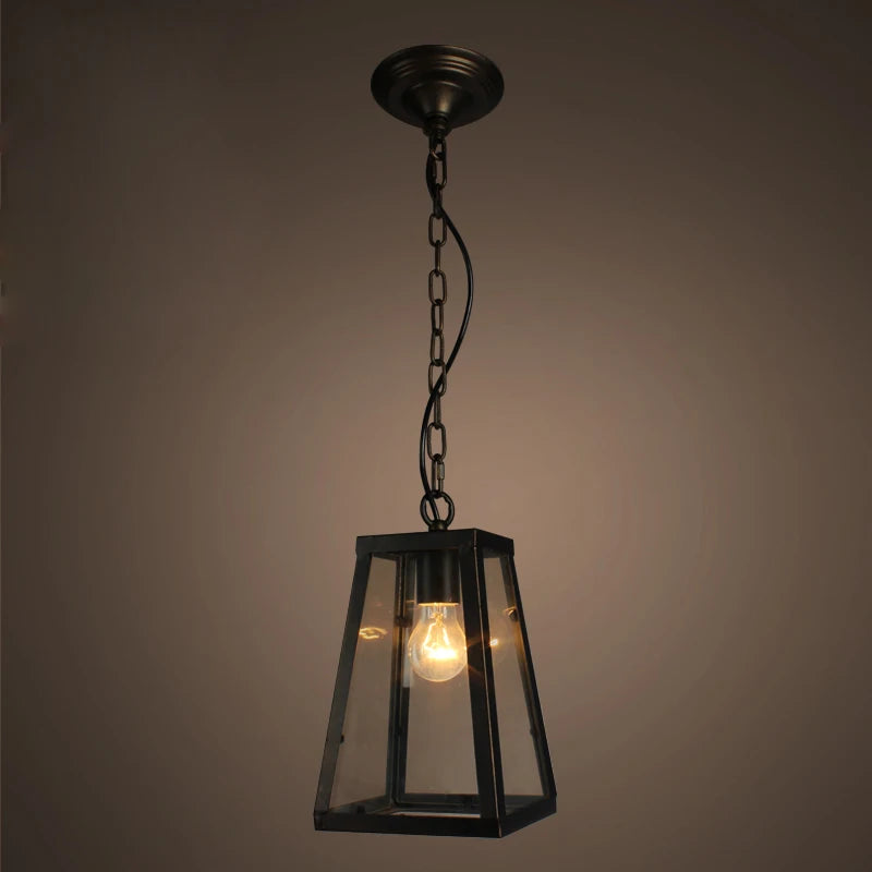 Wevu Tapered Lantern Outdoor Pendant Light | Celestre