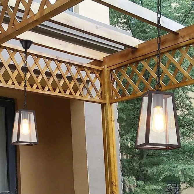 Wevu Tapered Lantern Outdoor Pendant Light | Celestre