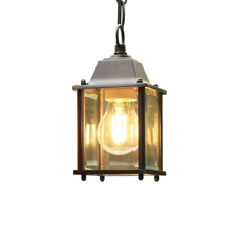 Kixi Rectangular Lantern Outdoor Pendant Light | Celestre
