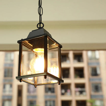 Kixi Rectangular Lantern Outdoor Pendant Light | Celestre