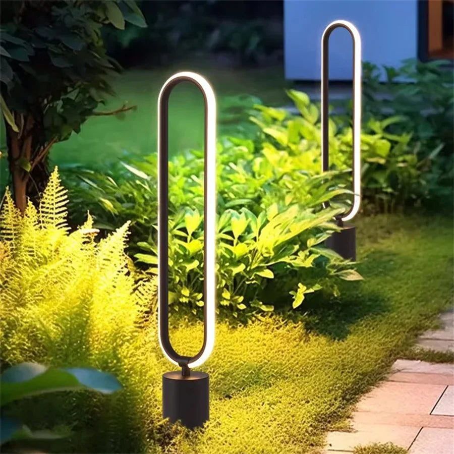 Rine Hoop Oval Bollard Light H 60 cm Without Stake | Celestre