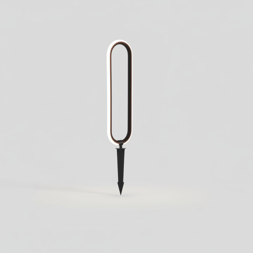 Rine Hoop Oval Bollard Light H 40 cm With Stake | Celestre