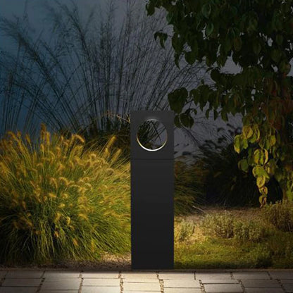 Zyni Rectangular Cutout Bollard Light H 60 cm | Celestre