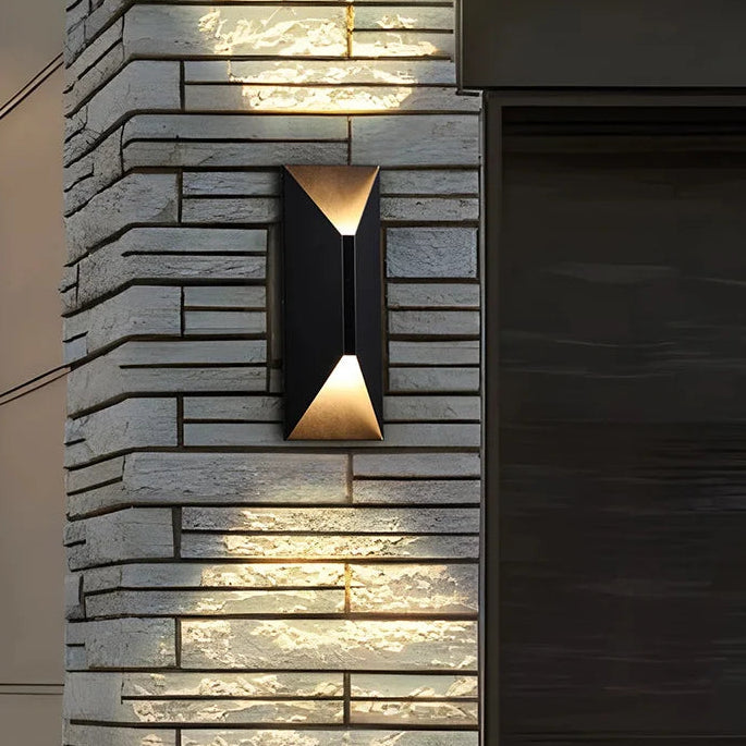 Dila Geometric Exterior Wall Light Neutral | Celestre