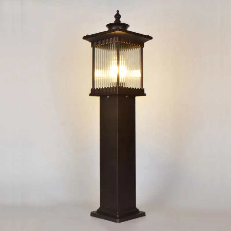 Nune Lantern Ribbed Bollard Light | Celestre