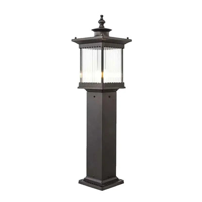 Nune Lantern Ribbed Bollard Light | Celestre