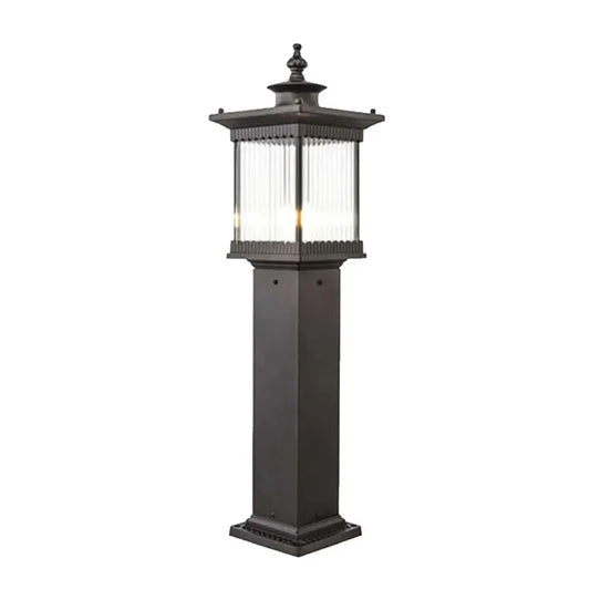 Nune Lantern Ribbed Bollard Light | Celestre