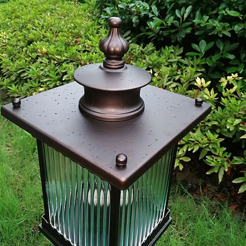 Nune Lantern Ribbed Bollard Light | Celestre