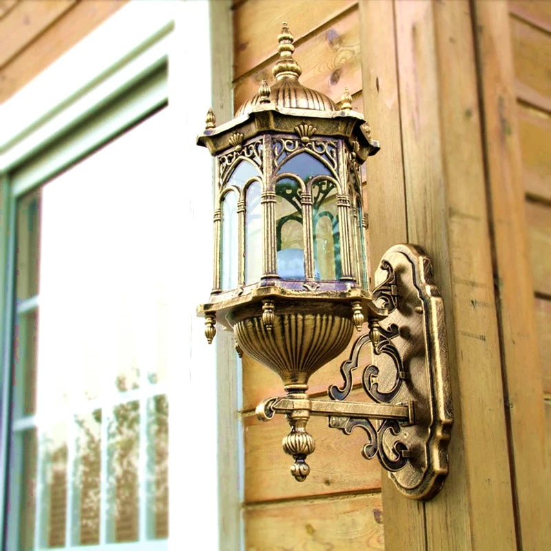 Ivri Gothic Outdoor Wall Lantern Bronze | Celestre