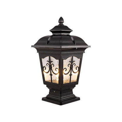 Jyra Pagoda Style Scrollwork Pillar Light | Celestre