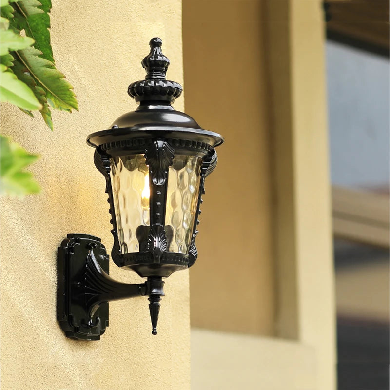 Jira Lantern Scrollwork Outdoor Wall Light | Celestre