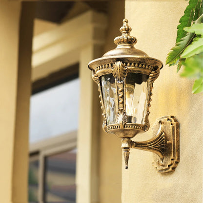 Jira Lantern Scrollwork Outdoor Wall Light Bronze | Celestre