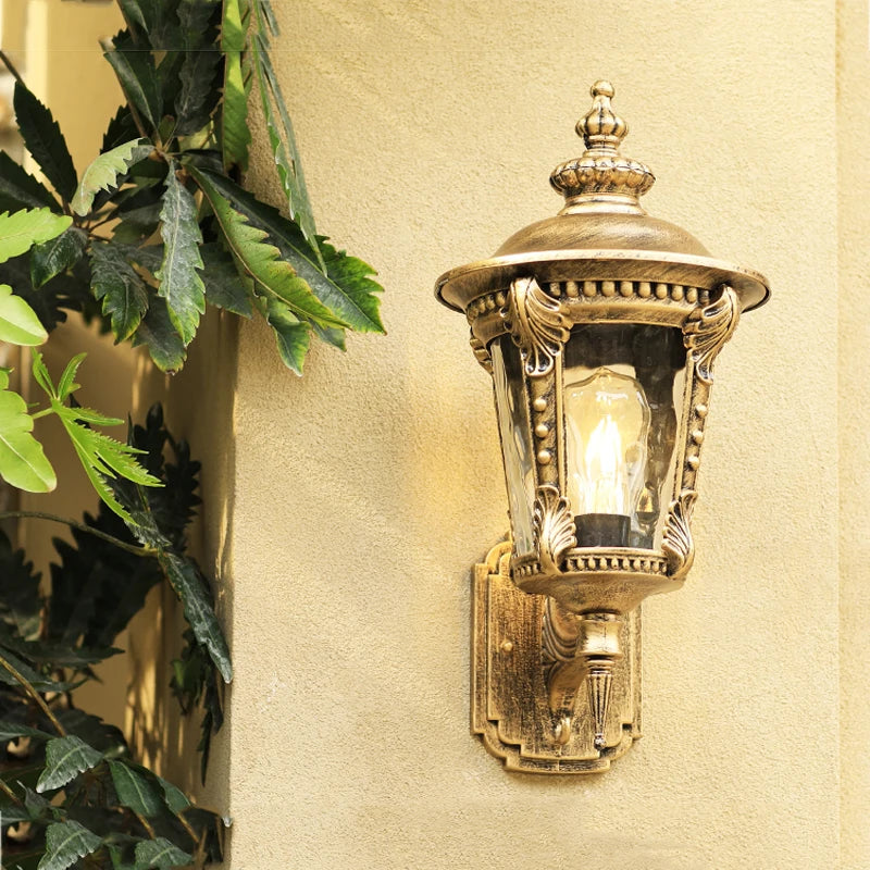 Jira Lantern Scrollwork Outdoor Wall Light | Celestre
