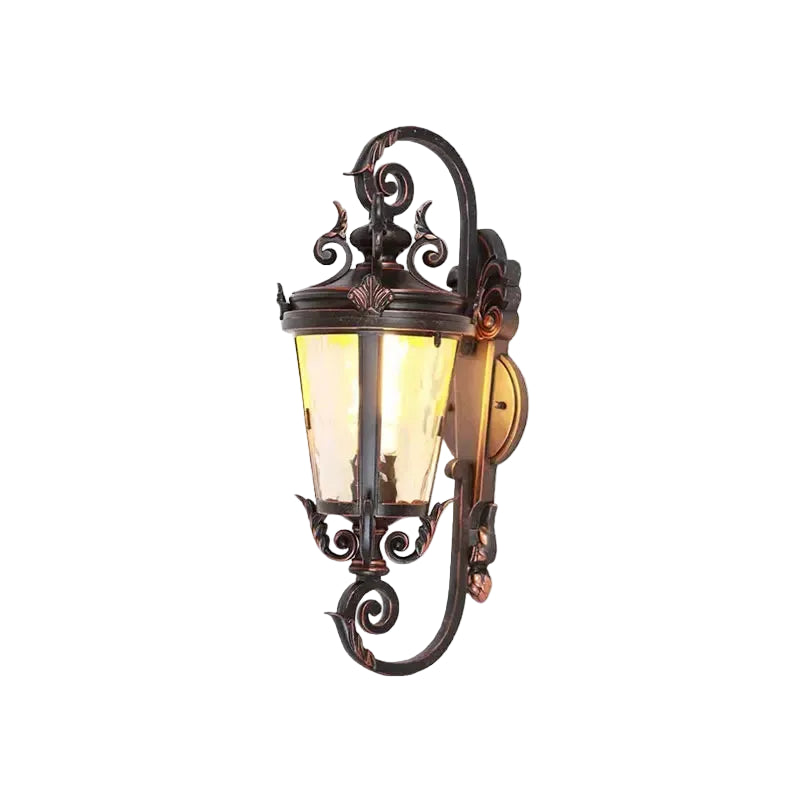 Meja Lantern Scroll Arm Outdoor Wall Light | Celestre