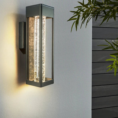 Kesa Tube Seeded Exterior Wall Light | Celestre