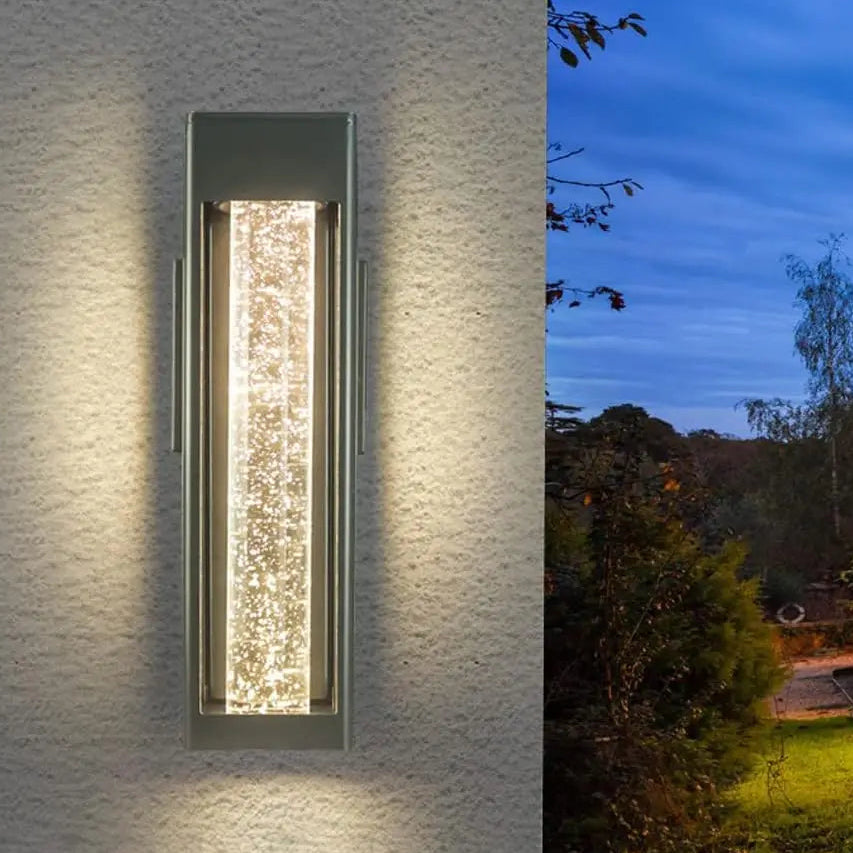 Kesa Tube Seeded Exterior Wall Light H 34.9cm | Celestre