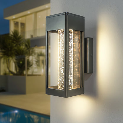Kesa Tube Seeded Exterior Wall Light H 25.2cm | Celestre