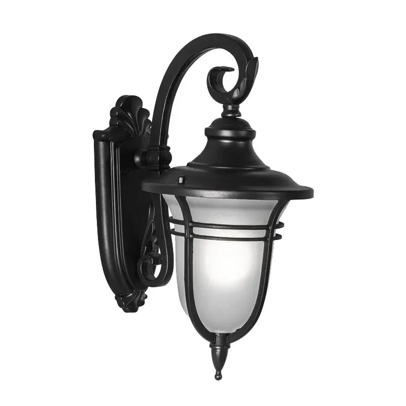 Maxo Bell Scroll Arm Outdoor Wall Light | Celestre