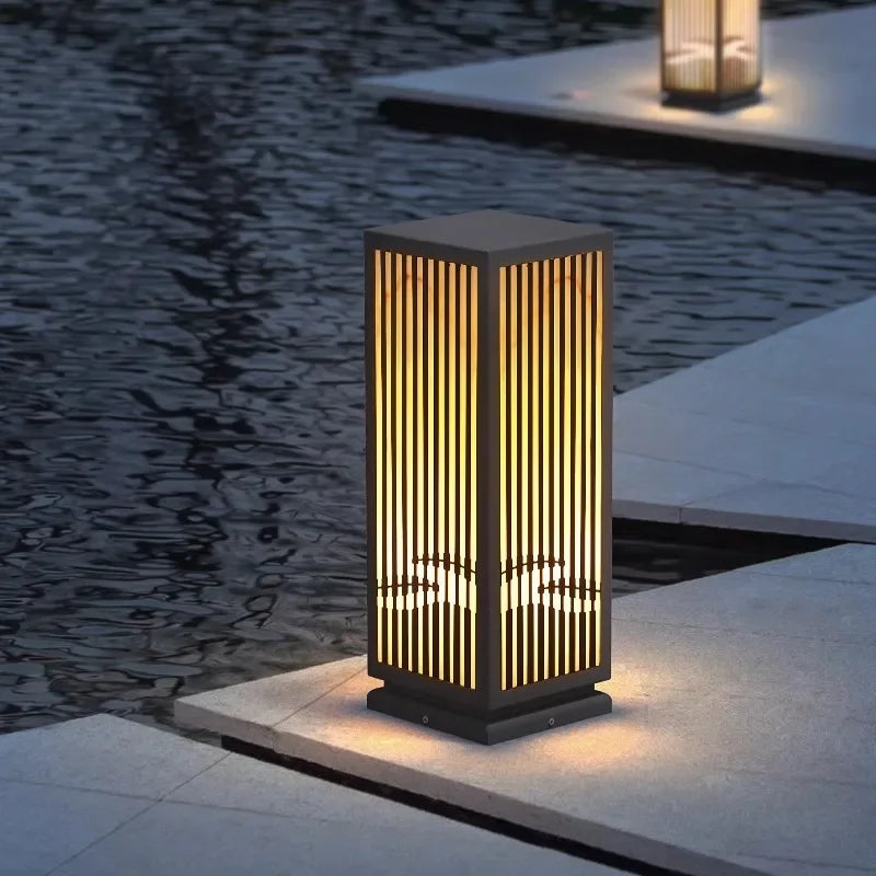Tizi Rectangular Pedestal Bollard Light W 30 cm x H 40 cm | Celestre