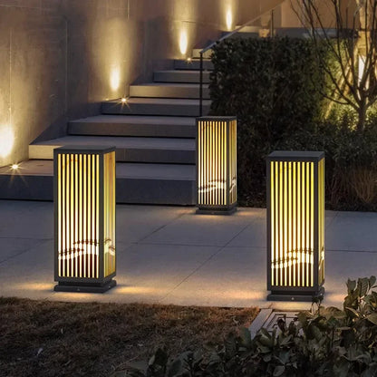 Tizi Rectangular Pedestal Bollard Light | Celestre