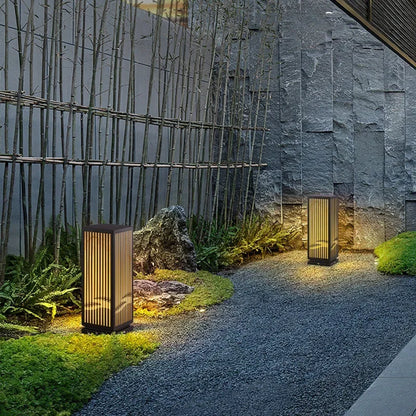 Tizi Rectangular Pedestal Bollard Light | Celestre