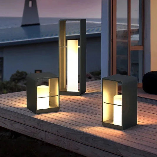 Firu Rectangular Tube Outdoor Lantern | Celestre