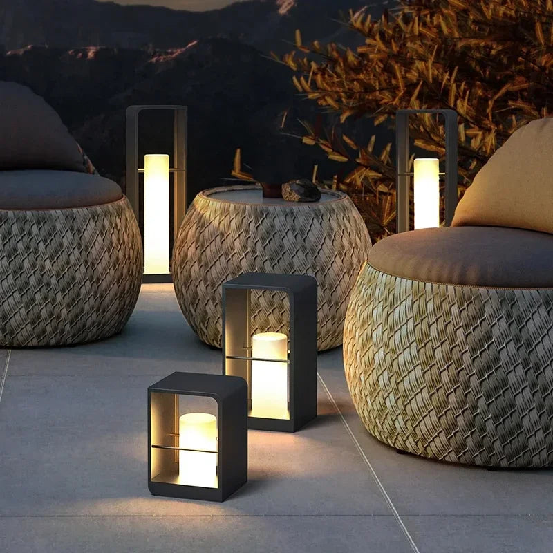 Firu Rectangular Tube Outdoor Lantern | Celestre