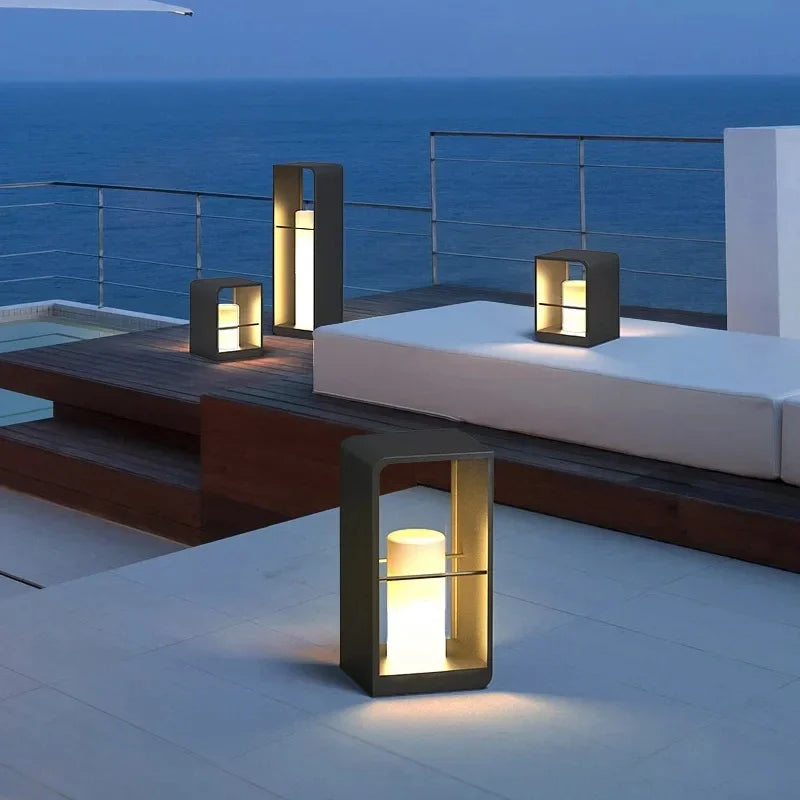 Firu Rectangular Tube Outdoor Lantern | Celestre