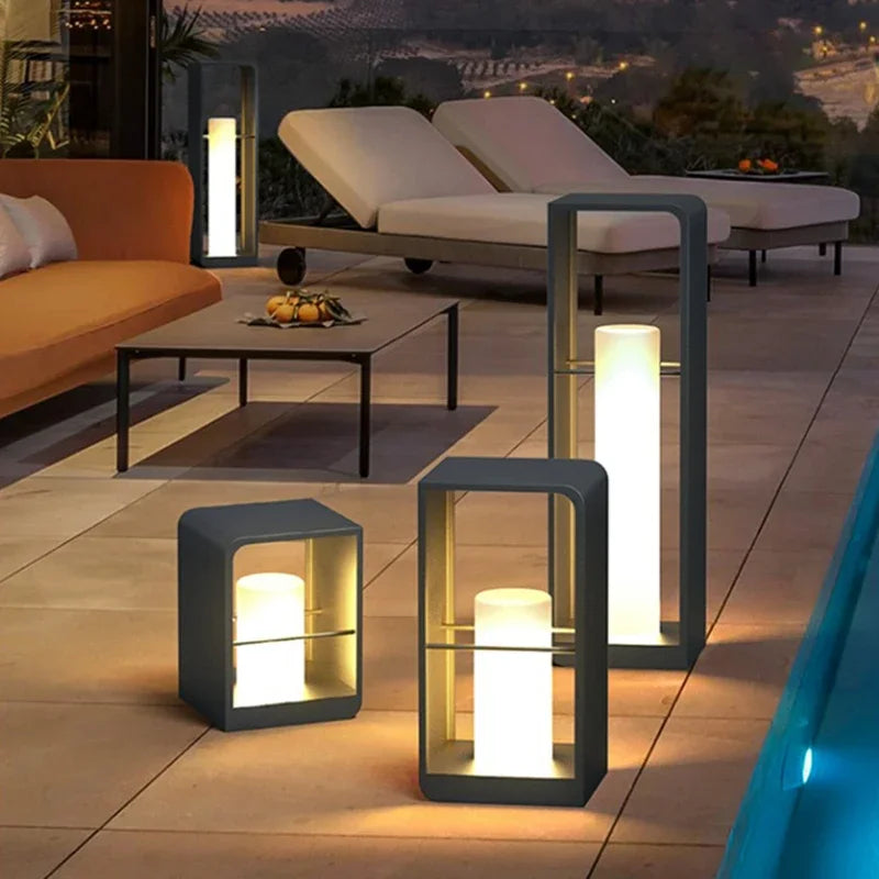 Firu Rectangular Tube Outdoor Lantern | Celestre