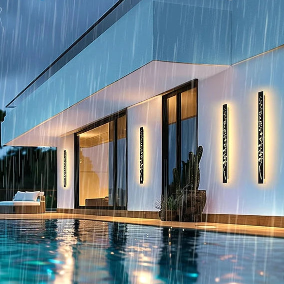 Leyi Linear Strip Outdoor Wall Light H 80 cm | Celestre